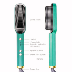 Electric 3 in 1 Comb Fast Hair Straightener