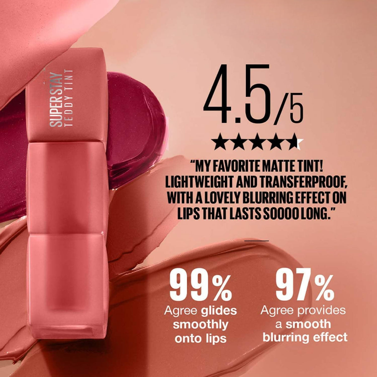 Teddy Tints Matte Liquid Lipstick (6-Pieces Set)