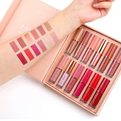Handaiyan Matte Liquid Lipstick 12-Pieces Set (Waterproof)