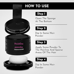 Hair Powder  Covers Grey Roots & Bald Spots