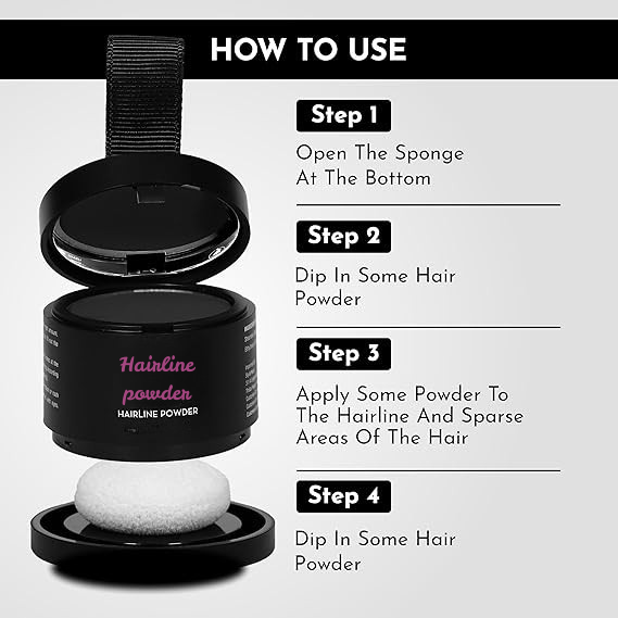 Hair Powder  Covers Grey Roots & Bald Spots