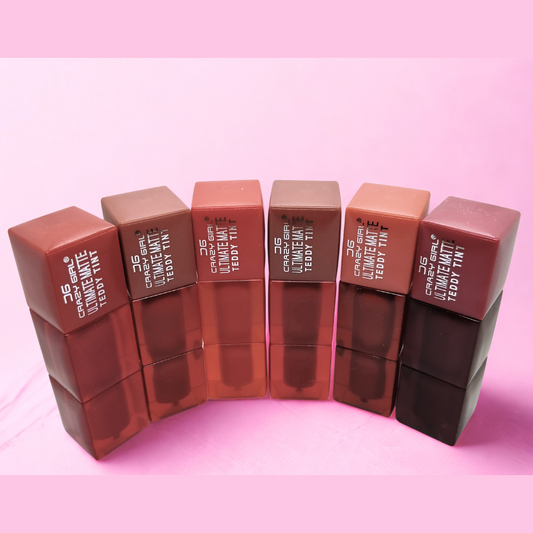 Teddy Tints Matte Liquid Lipstick (6-Pieces Set)